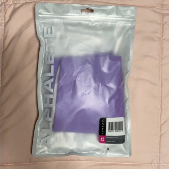 Alphalete Marina Bikini Top in Lilac. - Picture 4 of 7